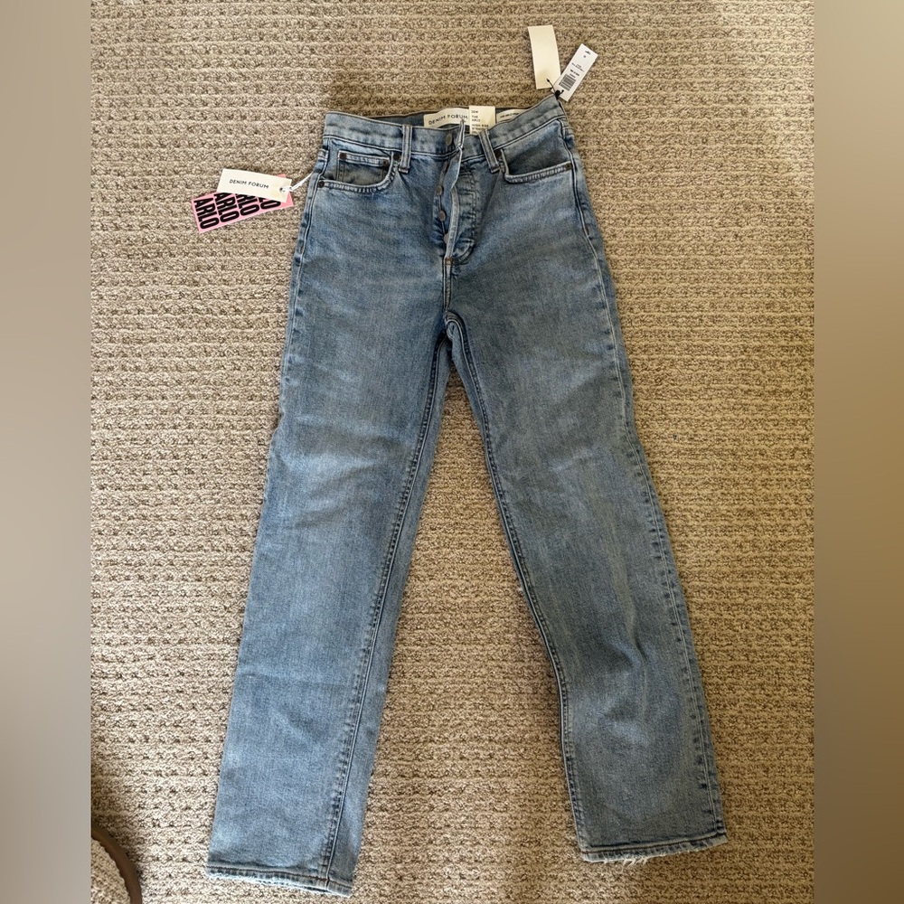 Aritzia High Rise Light Blue Jeans